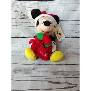 Walt Disney World Limited Edition 1999 Holiday Mickey Mouse Bean Bag Plush